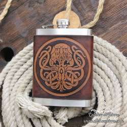 Stainless steel Hip flask Cthulhu custom