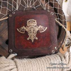 Dwarf with axes dice tray