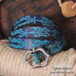 Ceinture elfique en cuir artisanal