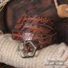 Leather belt One ring handmade