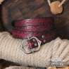 Leather belt One ring handmade