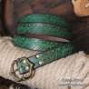 Leather belt One ring handmade
