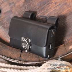 Handmade leather miniature belt bag