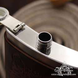 Stainless steel Hip flask One ring custom