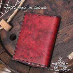 Handemade leather notebook A6 Sailing ship