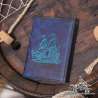 Handemade leather notebook A6 Sailing ship