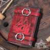 Handemade leather notebook A6 Sailing ship