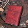 Handemade leather notebook A6 Celtic raven