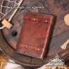 Handemade leather notebook A6 Celtic raven