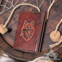 Handemade leather notebook A6 Husky