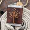 Stainless steel Hip flask Tree of Gondor custom