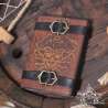 Handemade leather notebook A6 Pirate with tricorn