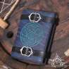 Handemade leather notebook A6 Celtic twirl