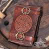 Handemade leather notebook A6 Celtic twirl