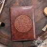 Handemade leather notebook A6 Celtic twirl