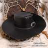 Handemade leather Musketeer hat without carving