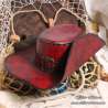 Handemade leather Musketeer hat without carving