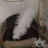 Plume d'autruche 45cm, couleur au choix, pour chapeau
