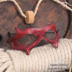 Masque en cuir fin uni sans motif