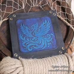 Phoenix leather dice tray