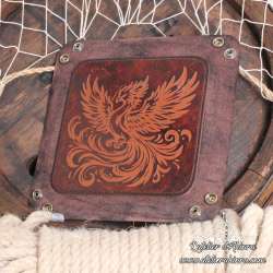 Phoenix leather dice tray