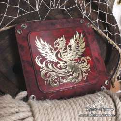 Phoenix leather dice tray