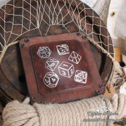 Seven dice set dice tray
