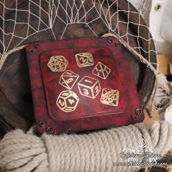 Seven dice set dice tray