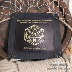 D20 on critical success dice tray