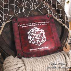 D20 on critical success dice tray