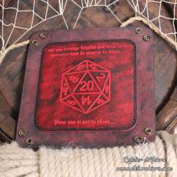 D20 on critical success dice tray