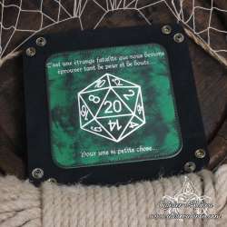 D20 on critical success dice tray
